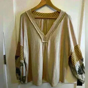 Easel v neck oversized shirt boutique